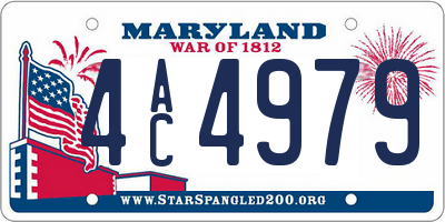 MD license plate 4AC4979