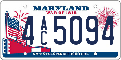 MD license plate 4AC5094