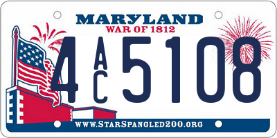 MD license plate 4AC5108