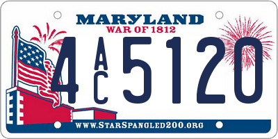 MD license plate 4AC5120
