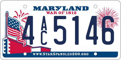 MD license plate 4AC5146