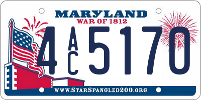 MD license plate 4AC5170