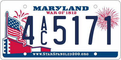 MD license plate 4AC5171