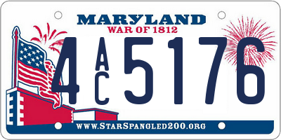 MD license plate 4AC5176