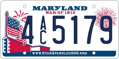 MD license plate 4AC5179