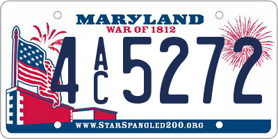 MD license plate 4AC5272
