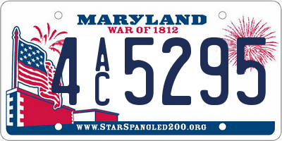MD license plate 4AC5295