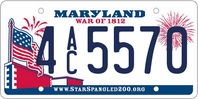 MD license plate 4AC5570