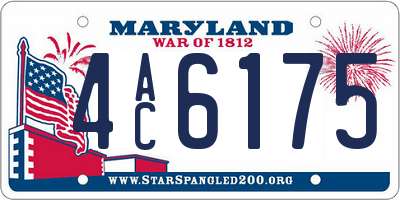 MD license plate 4AC6175