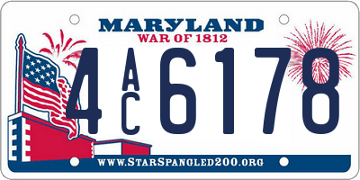MD license plate 4AC6178