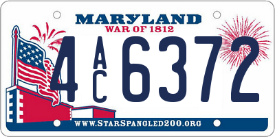MD license plate 4AC6372