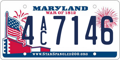 MD license plate 4AC7146