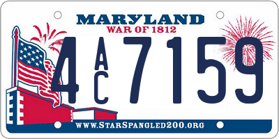 MD license plate 4AC7159