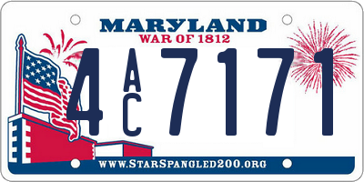 MD license plate 4AC7171