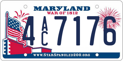 MD license plate 4AC7176
