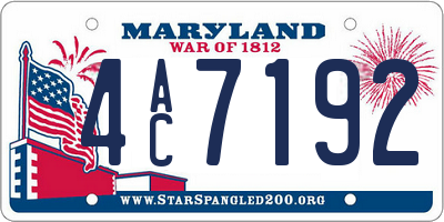 MD license plate 4AC7192
