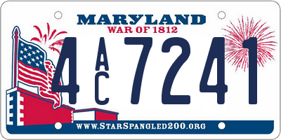 MD license plate 4AC7241