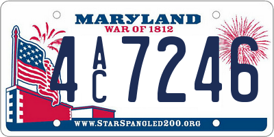 MD license plate 4AC7246