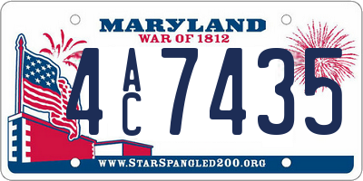 MD license plate 4AC7435