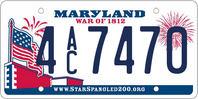 MD license plate 4AC7470
