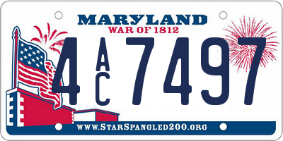 MD license plate 4AC7497
