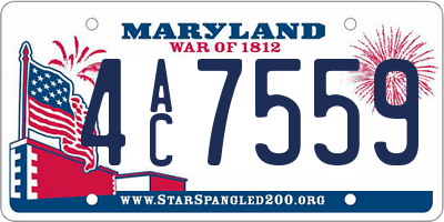 MD license plate 4AC7559
