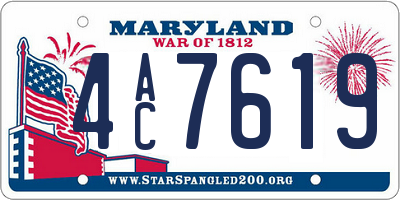 MD license plate 4AC7619