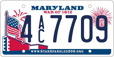 MD license plate 4AC7709