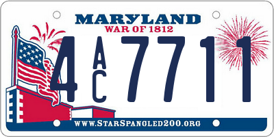 MD license plate 4AC7711