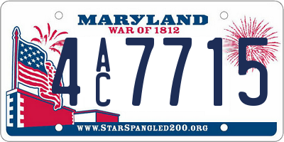 MD license plate 4AC7715