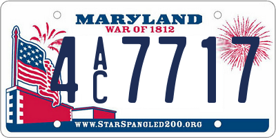 MD license plate 4AC7717