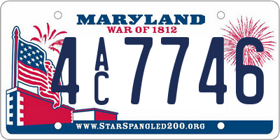 MD license plate 4AC7746