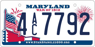 MD license plate 4AC7792
