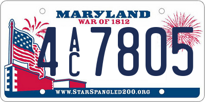 MD license plate 4AC7805