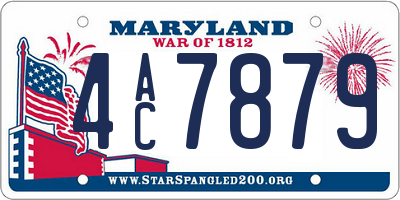MD license plate 4AC7879