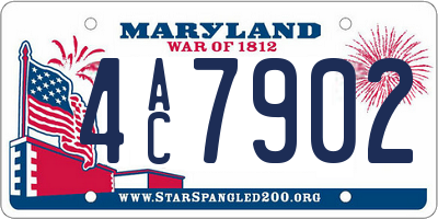 MD license plate 4AC7902