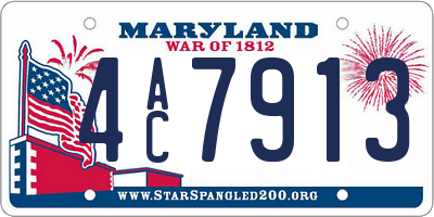 MD license plate 4AC7913