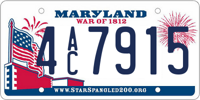 MD license plate 4AC7915