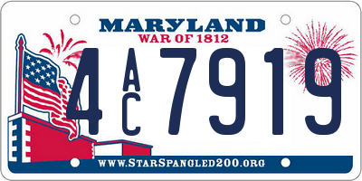 MD license plate 4AC7919