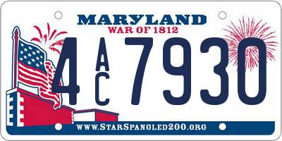 MD license plate 4AC7930