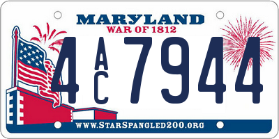 MD license plate 4AC7944