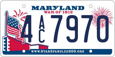 MD license plate 4AC7970
