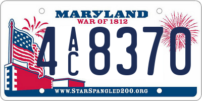MD license plate 4AC8370