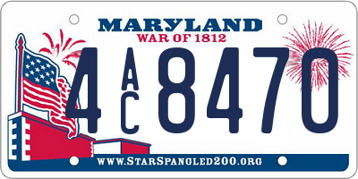 MD license plate 4AC8470