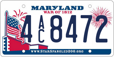 MD license plate 4AC8472