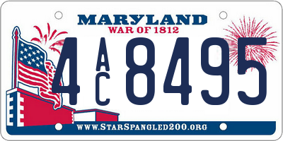MD license plate 4AC8495