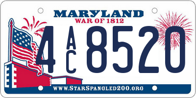 MD license plate 4AC8520