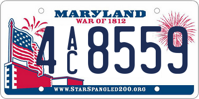 MD license plate 4AC8559