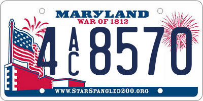MD license plate 4AC8570
