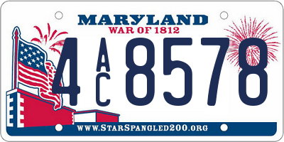 MD license plate 4AC8578